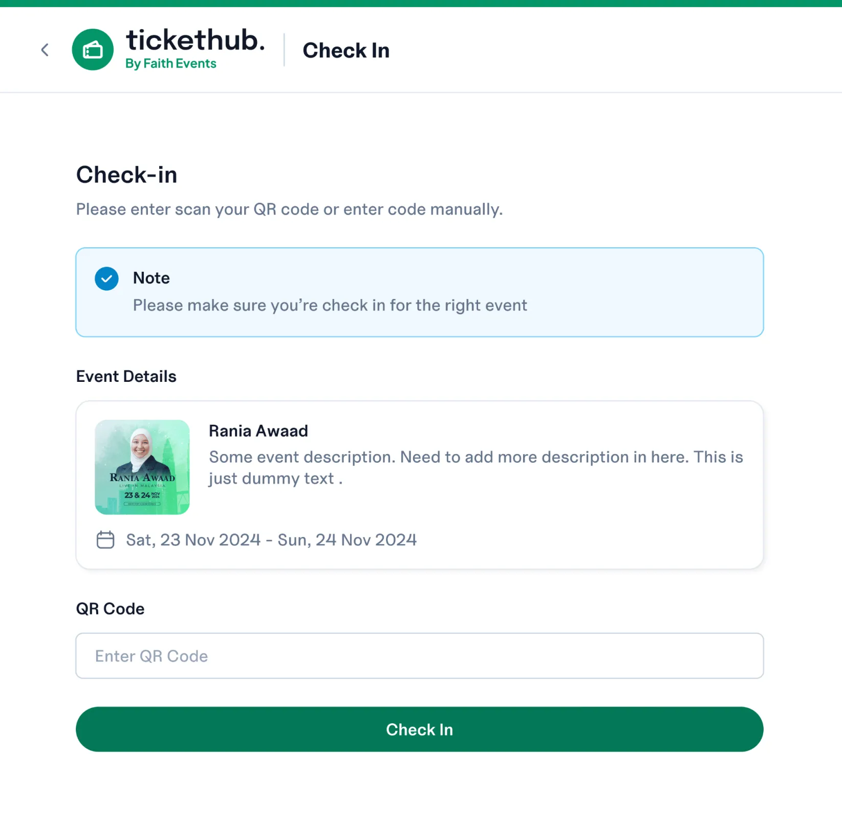 TicketHub by Faith Events screenshot 5